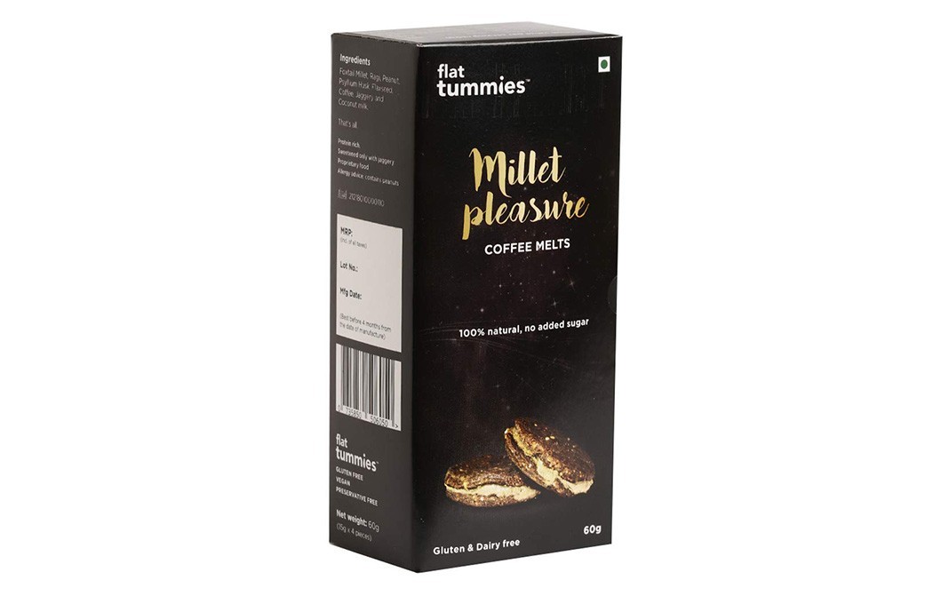 Flat Tummies Millet Pleasure Coffee Melts   Box  60 grams